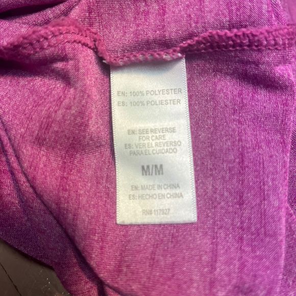 Women's Pink Reebok Cowl Neck Pullover Size M - Picture 2 of 3